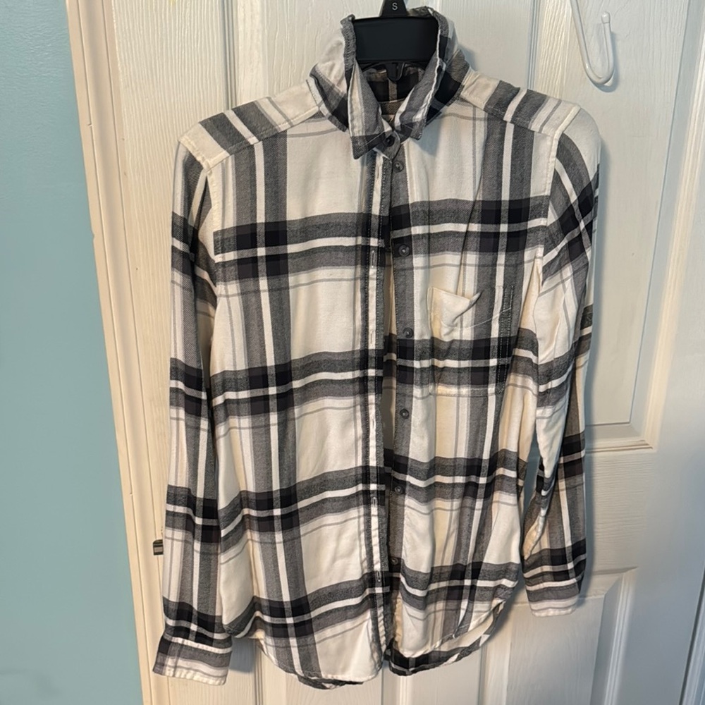 Plaid Button-Up Shirt